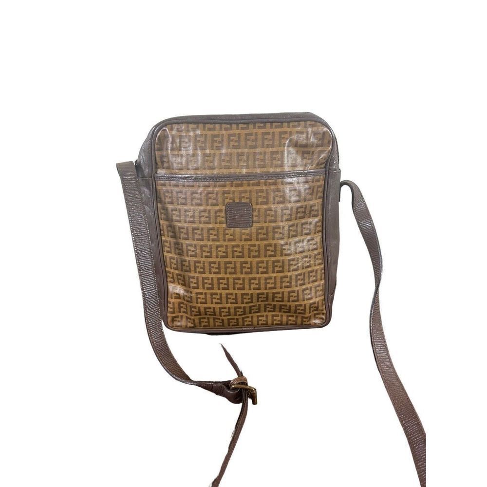 Fendi Vintage FF Logo Crossbody Bag With Certificate Of Authenticity
